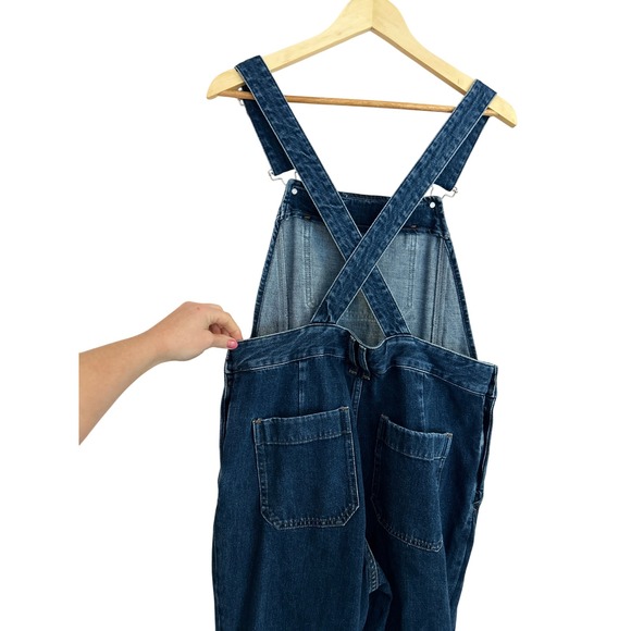Other Stories Wide Leg Cropped Overalls Large 10 - Picture 10 of 16